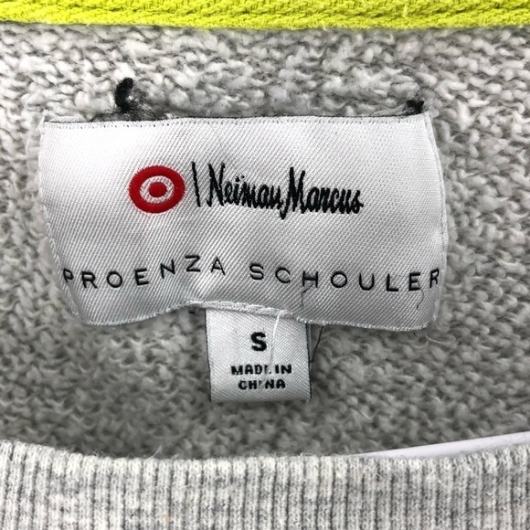 Proenza Schouler Neiman Marcus X Target Graphic Sweatshirt Artsy Top Gray Small - Picture 5 of 9